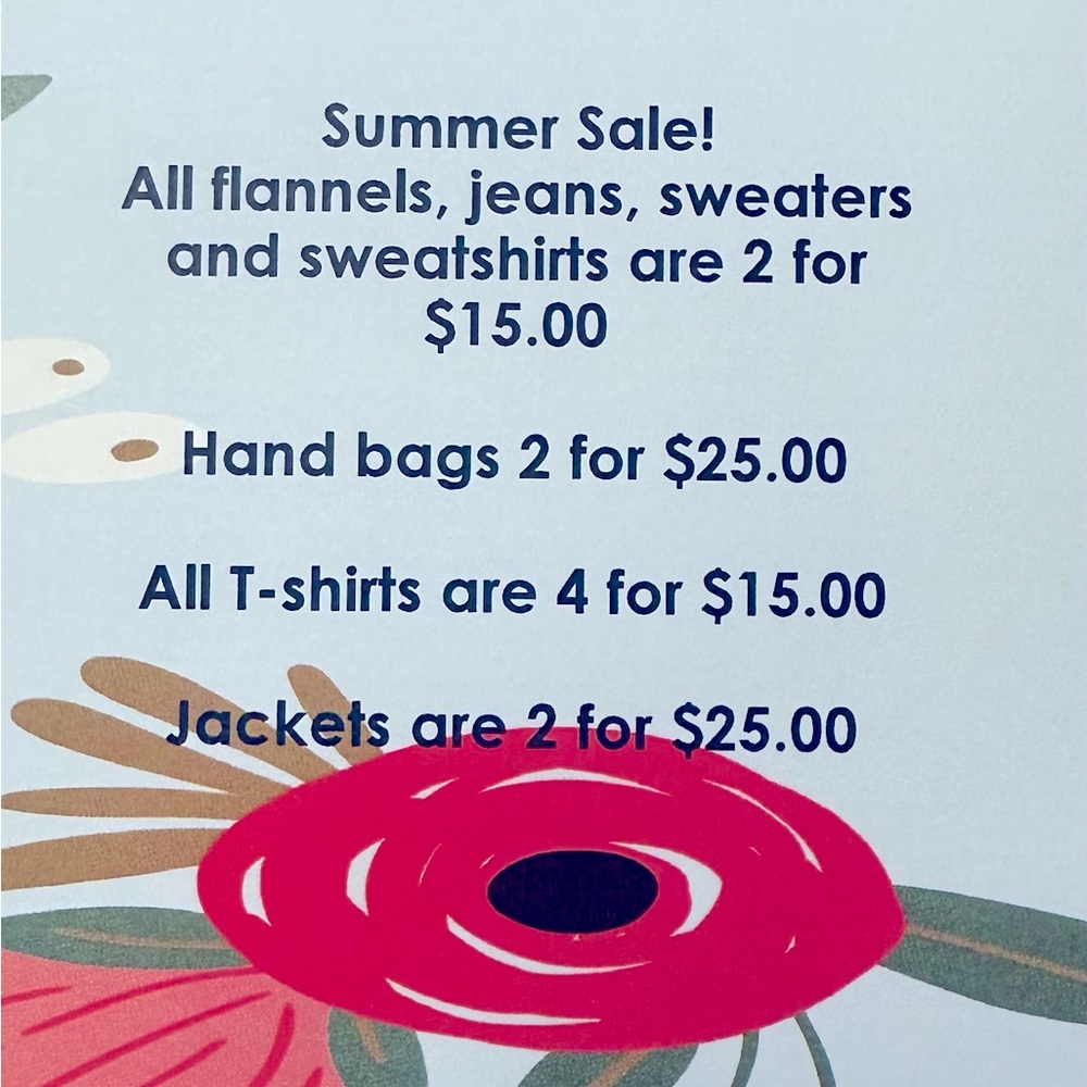 Summer sale